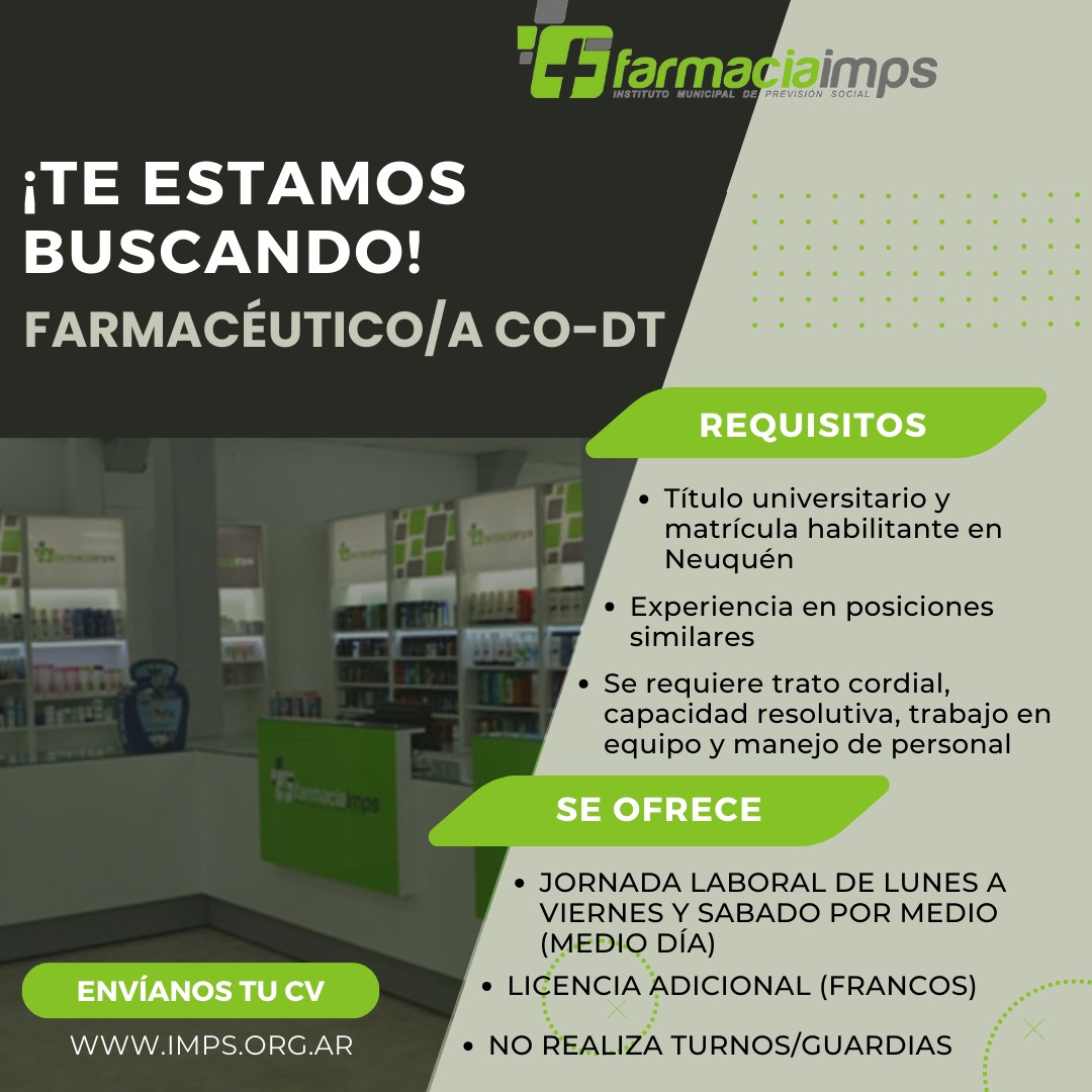 Farmacéutico/a Neuquén